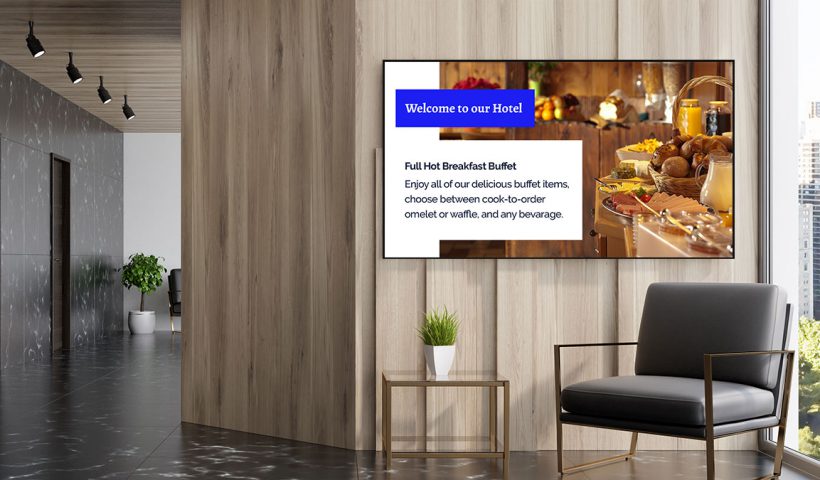 digital signage hotel