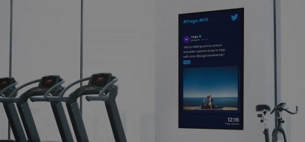 digital signage gym fitness