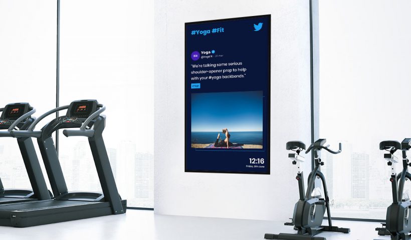 digital signage fitness gym