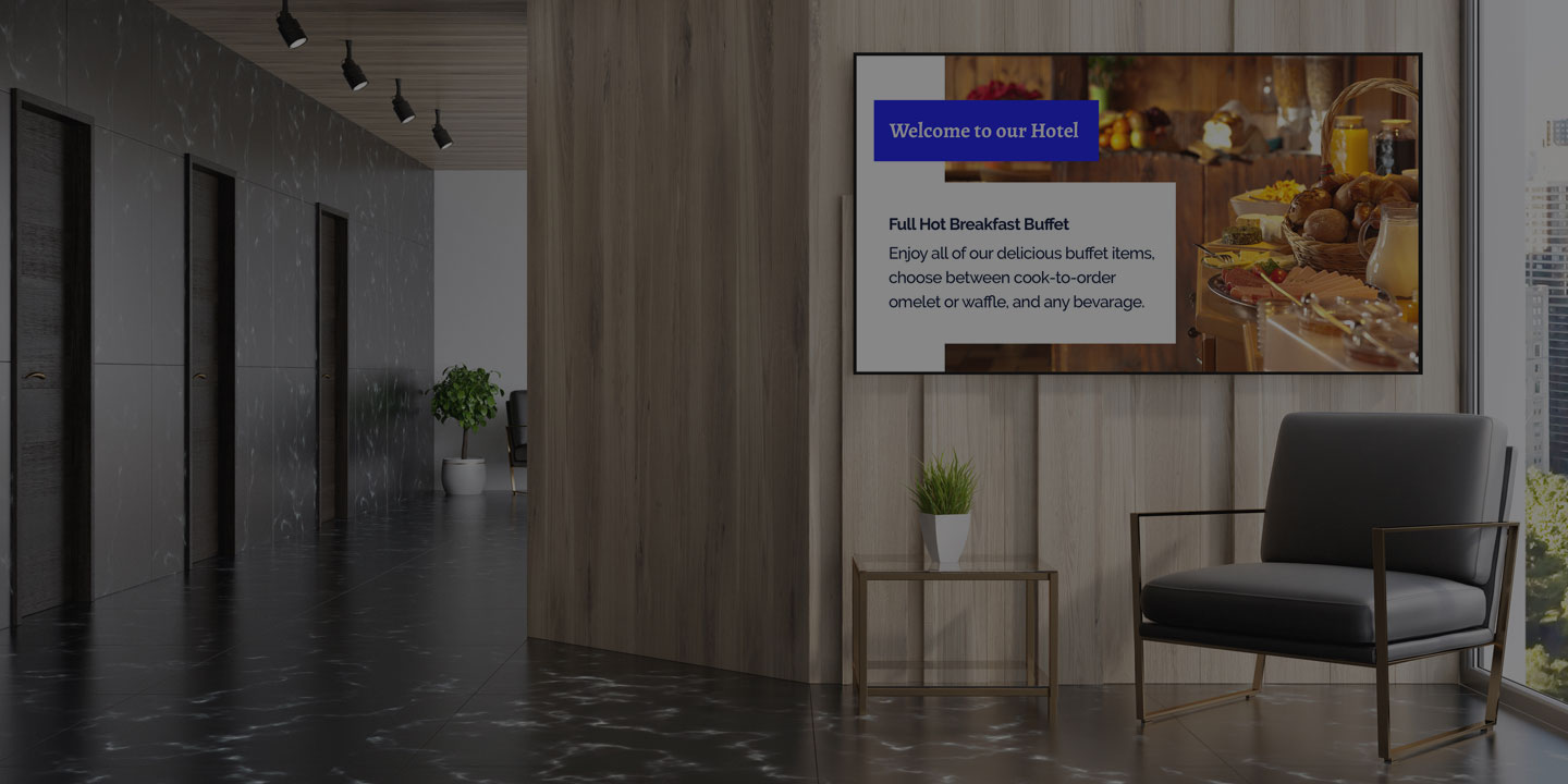 digital signage hospitality