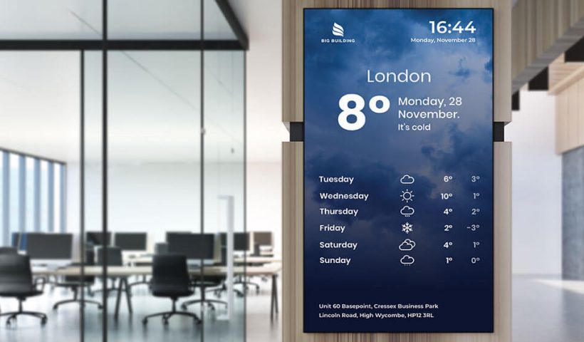 office-weather-digital-signage